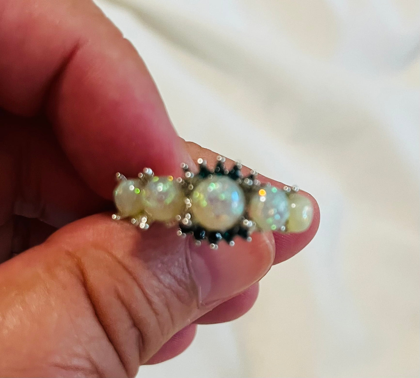 Simulated Opal Ring