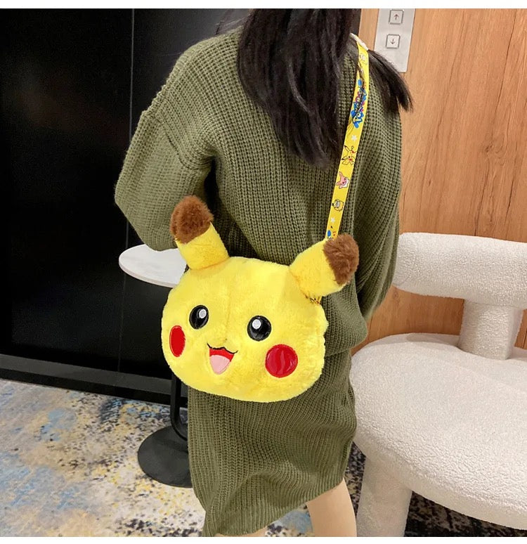 Pokemon Plush Pikachu Shoulder Bag