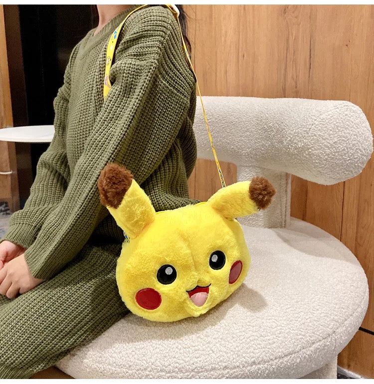 Pokemon Plush Pikachu Shoulder Bag