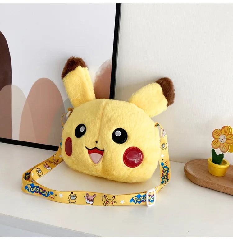 Pokemon Plush Pikachu Shoulder Bag