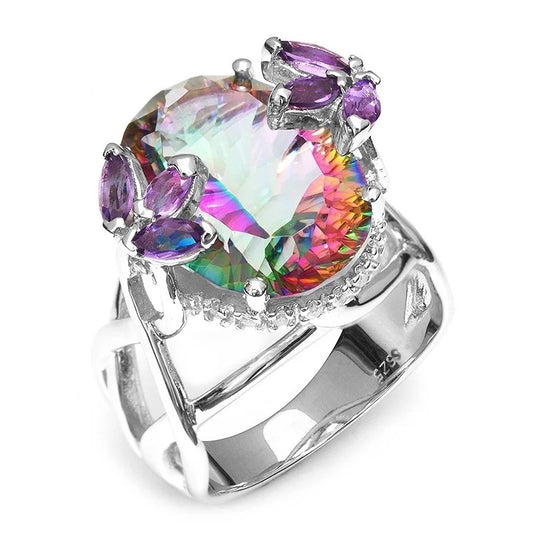 Uniquely Exquisite Mystic Topaz Ring