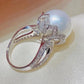 Elegant Engagement Princess Pearl Ring