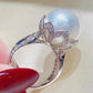 Elegant Engagement Princess Pearl Ring