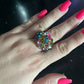 Vintage Gems CZ Boho Baguette Ring