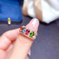 Rainbow Trellis Oval CZ Ring