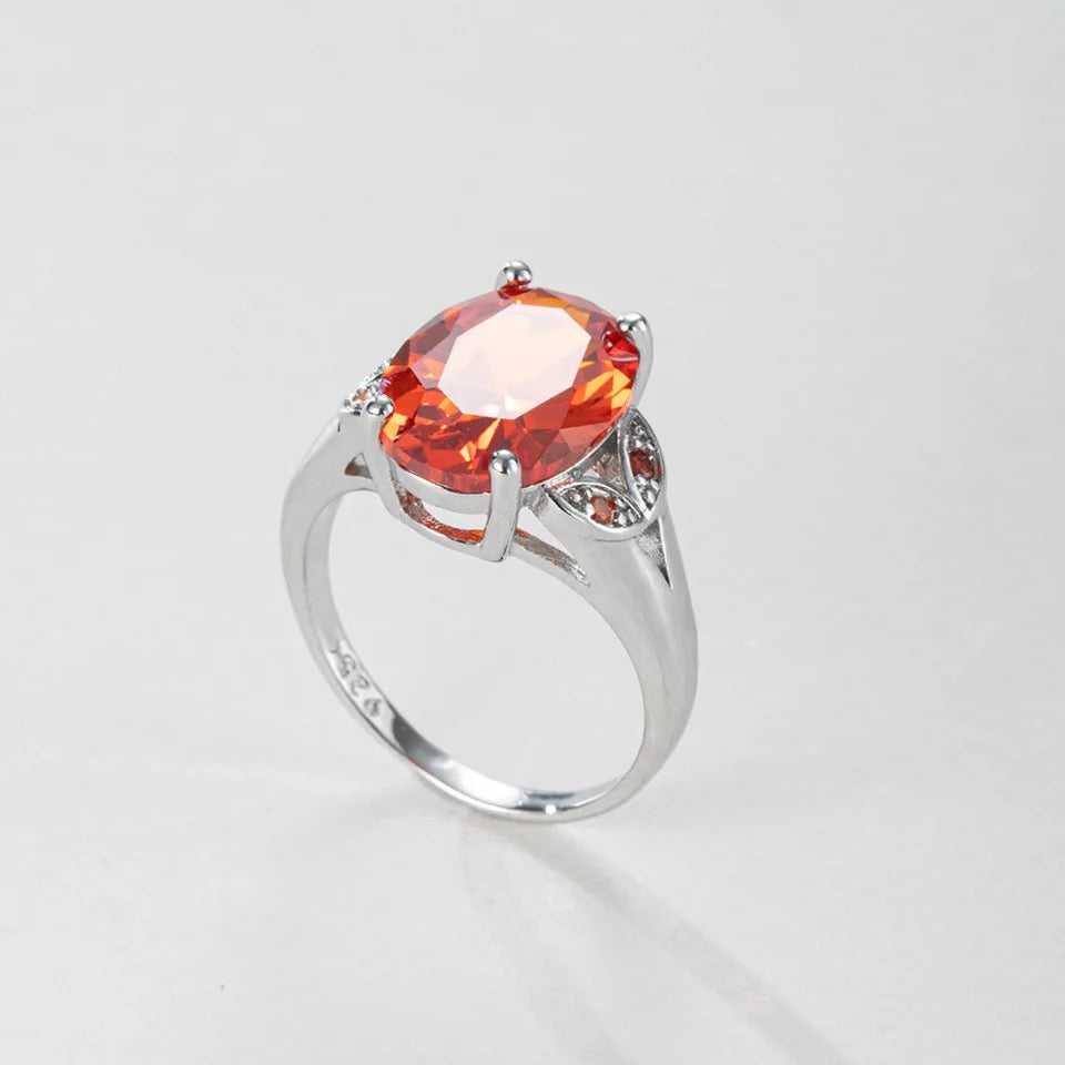 Sensational Sunset Sparkling Zircon Ring