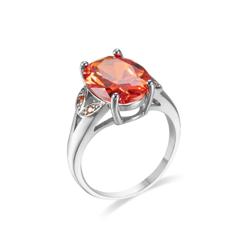 Sensational Sunset Sparkling Zircon Ring