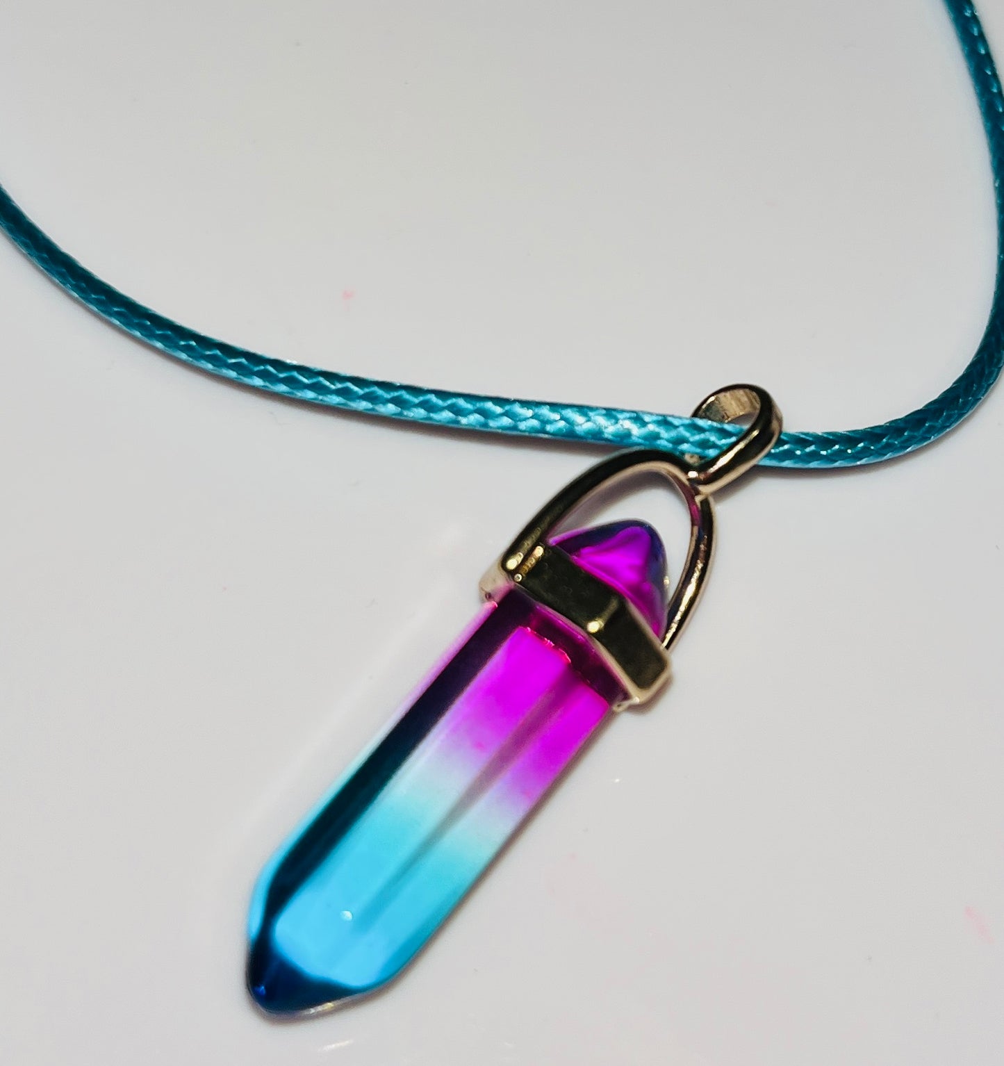 Natural Crystal Hexagonal Pendulum Pendant