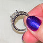 Radiant-Cut CZ Detailed Band Ring