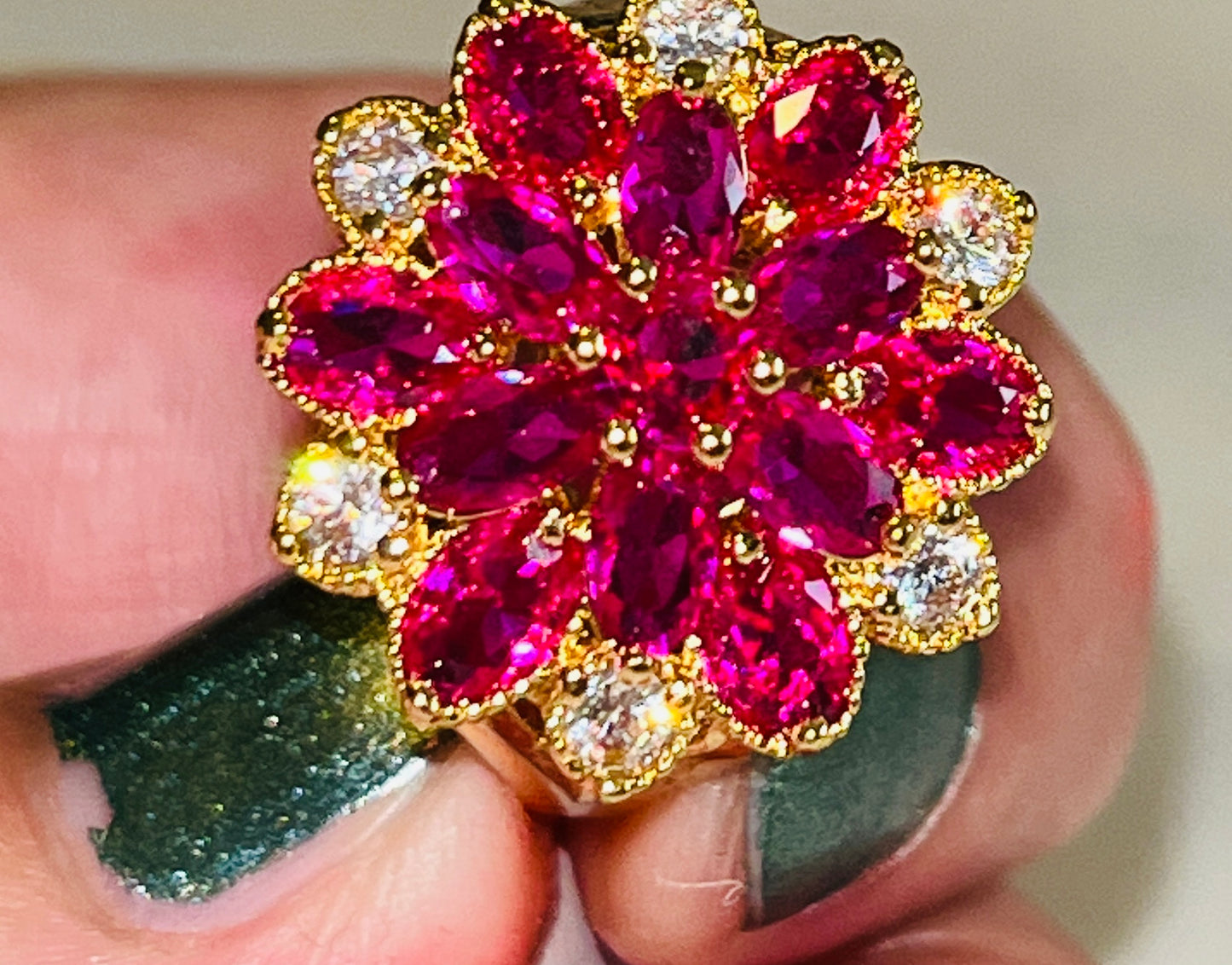 Fabulously Fuchsia Party Ring