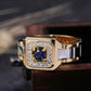 Creative Men’s Watch-Look 2-Tone Ring