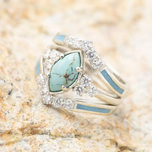 Vintage Gem Turquoise Set Ring