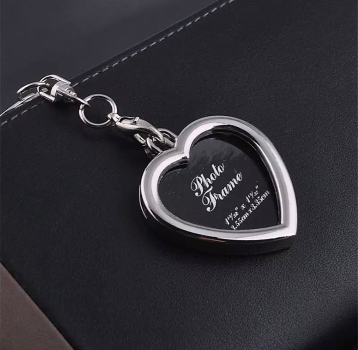 Heart Photo Frame Key Ring