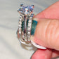 3 pc Engagement Wedding Ring Set