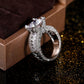 Luxury Zirconia Crystal Engagement Ring