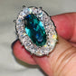 Sea Green AAA Green Zircon Prom Ring