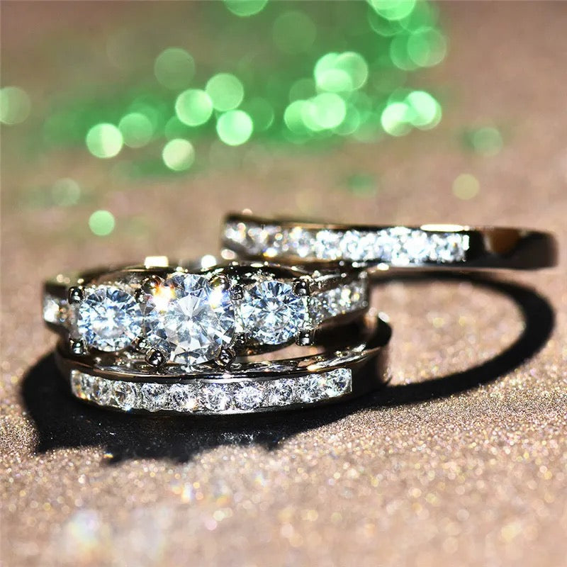 3 PC Trinity CZ Anniversary Ring