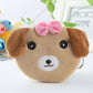 Short Plush Zippered Coin Purse