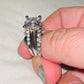 3 pc Engagement Wedding Ring Set