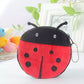 Short Plush Zippered Coin Purse