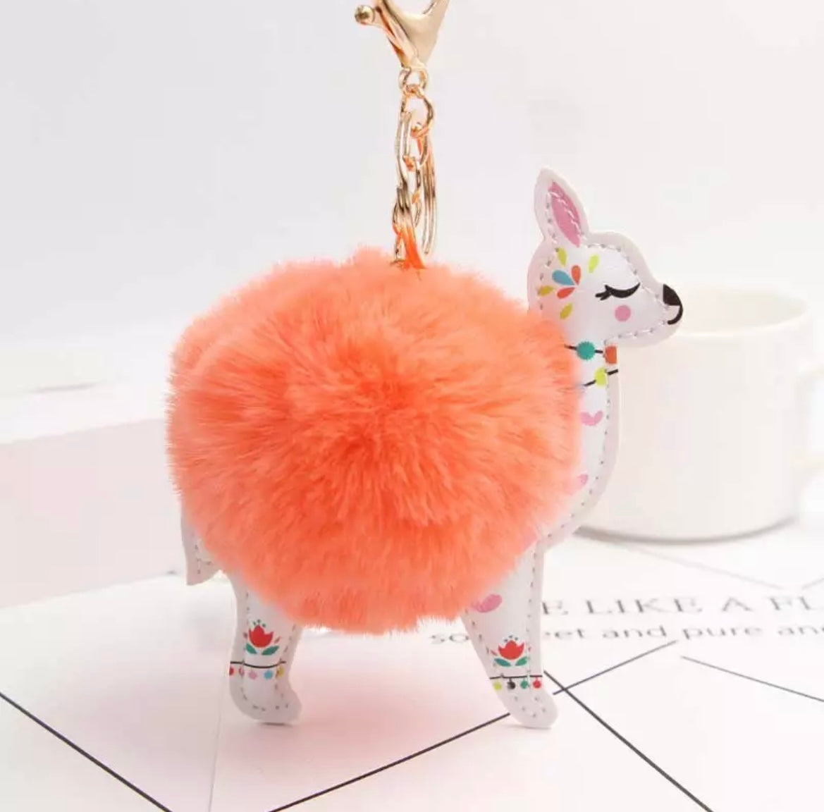 Cute Alpaca Key Ring