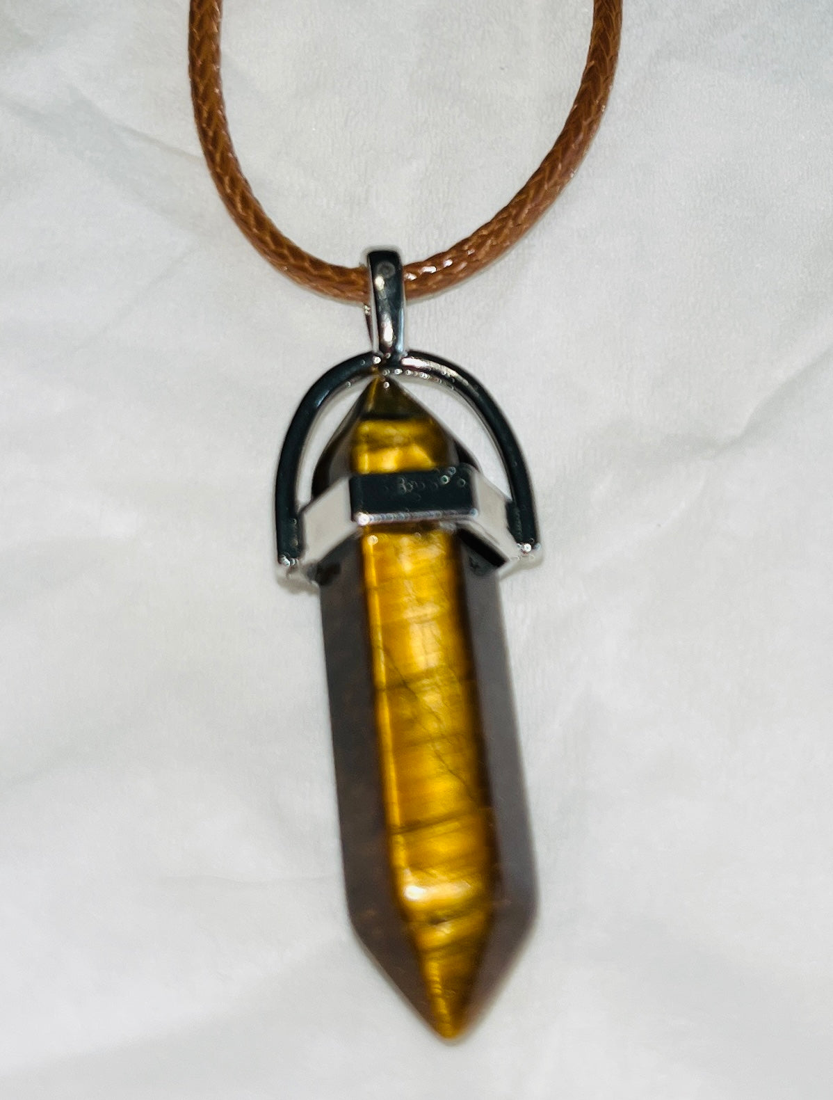 Natural Stone Hexagonal Pendulum Pendant