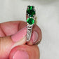 Cubic Zirconia 3-Stone Ring