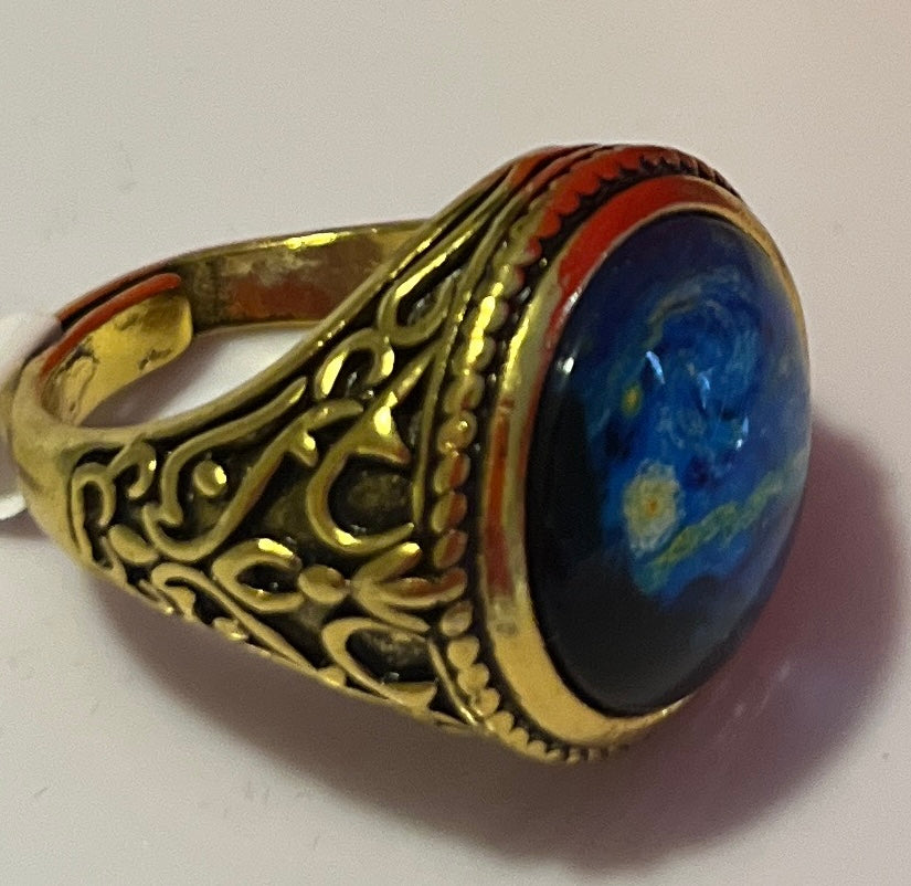 Van Gogh Starry Night Ring