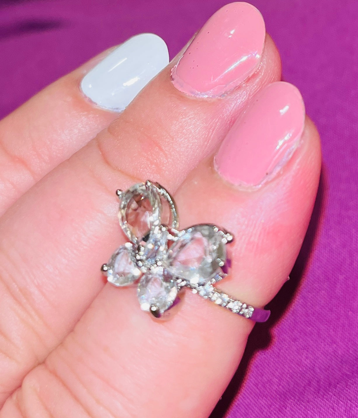 Butterfly Bliss CZ Ring