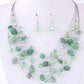 Bohemian Multi-layer African Beaded Necklace & Earring Set