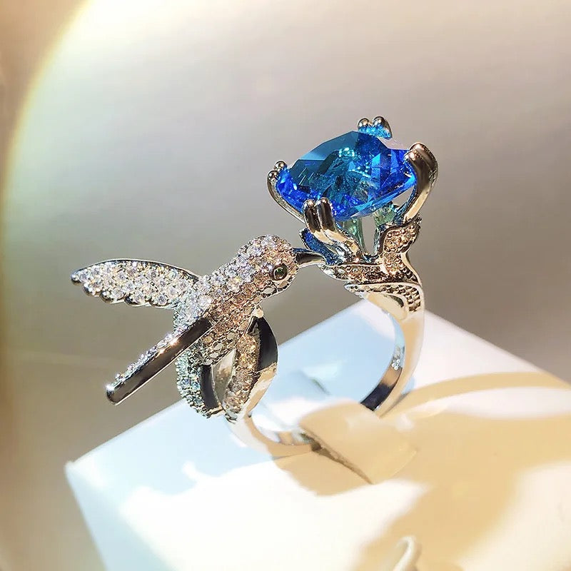 Hummingbird CZ Ring