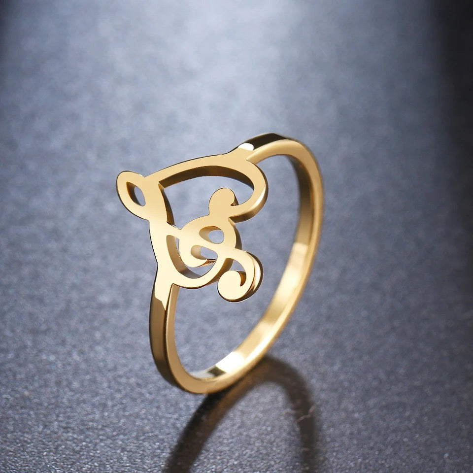 “I Love Music” Heart Ring