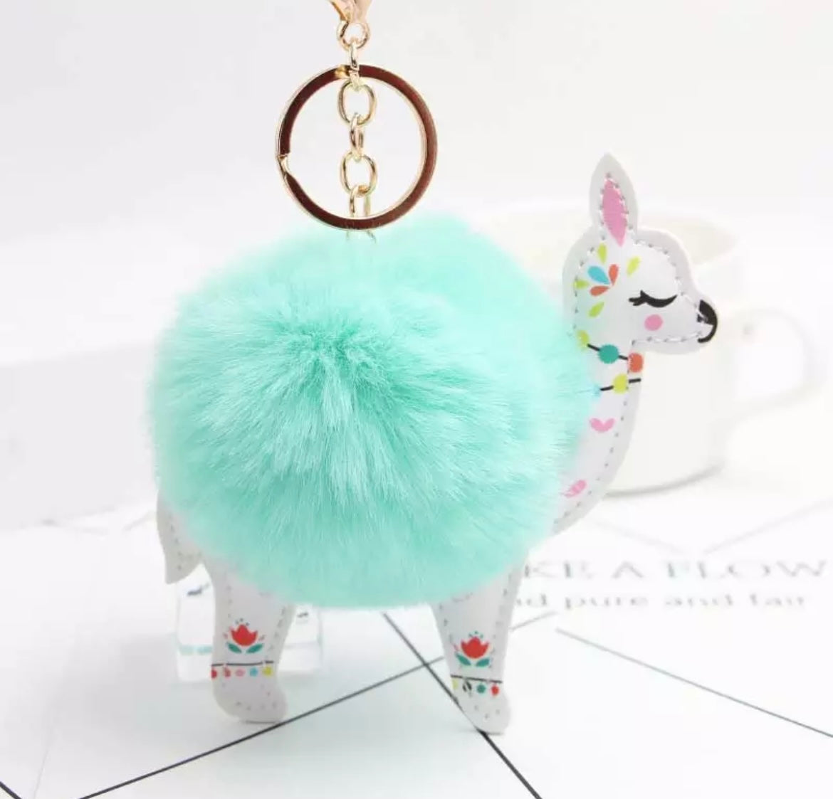 Cute Alpaca Key Ring