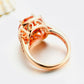 Copper Baguette CZ Ring