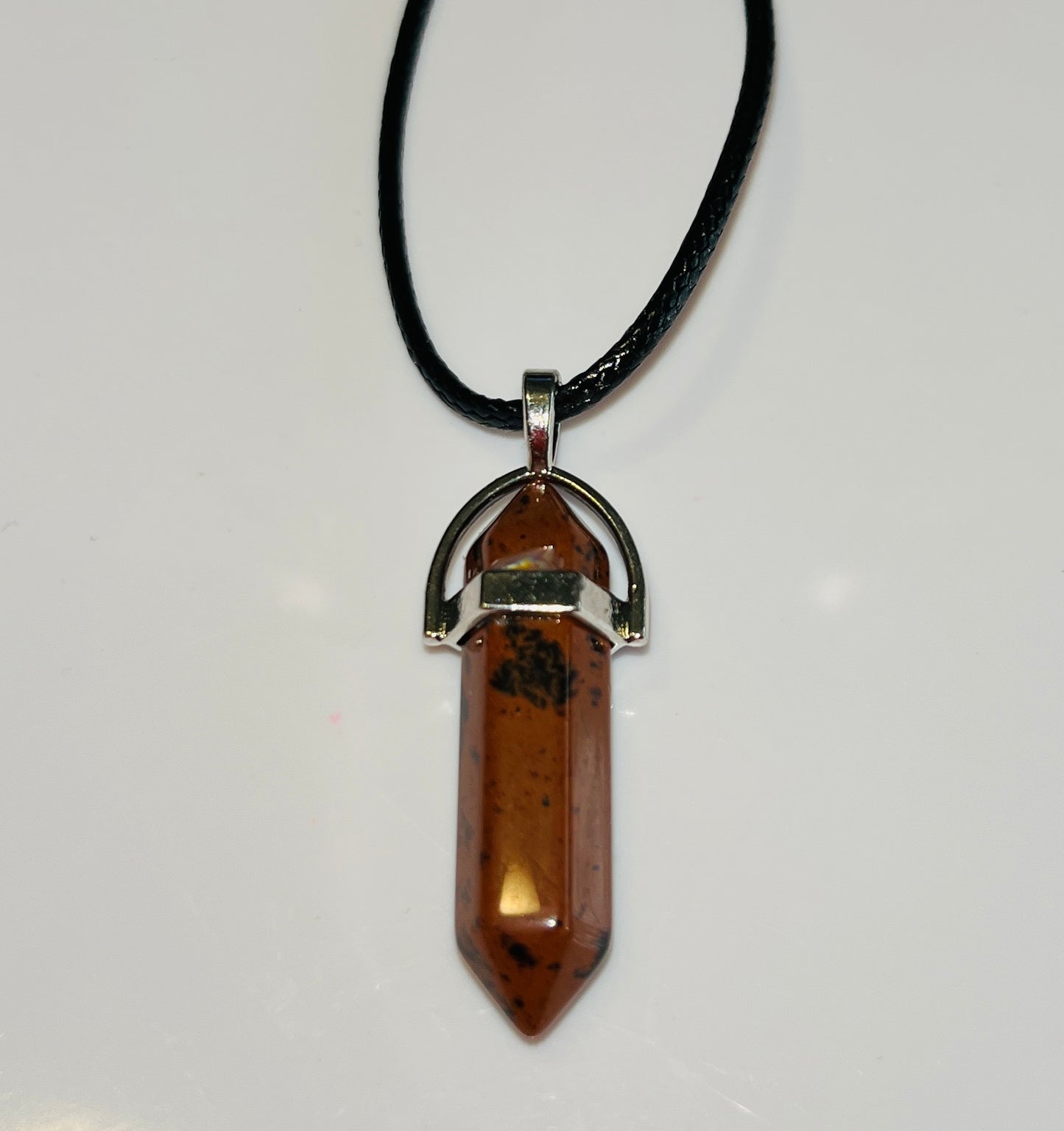 Natural Stone Hexagonal Pendulum Pendant