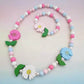 Colourful Wooden Necklace & Bracelet Set