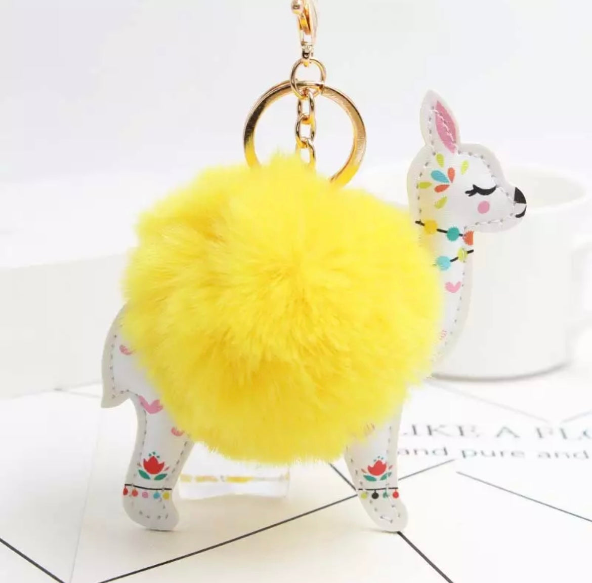 Cute Alpaca Key Ring