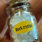Natural Healing Crystals in Apothecary Bottle