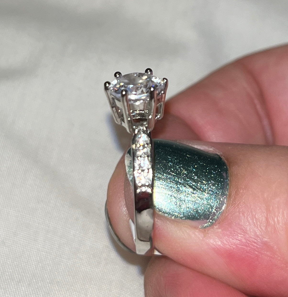 Solitaire Zircon Ring