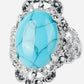 Vintage Turquoise Hematite Ring