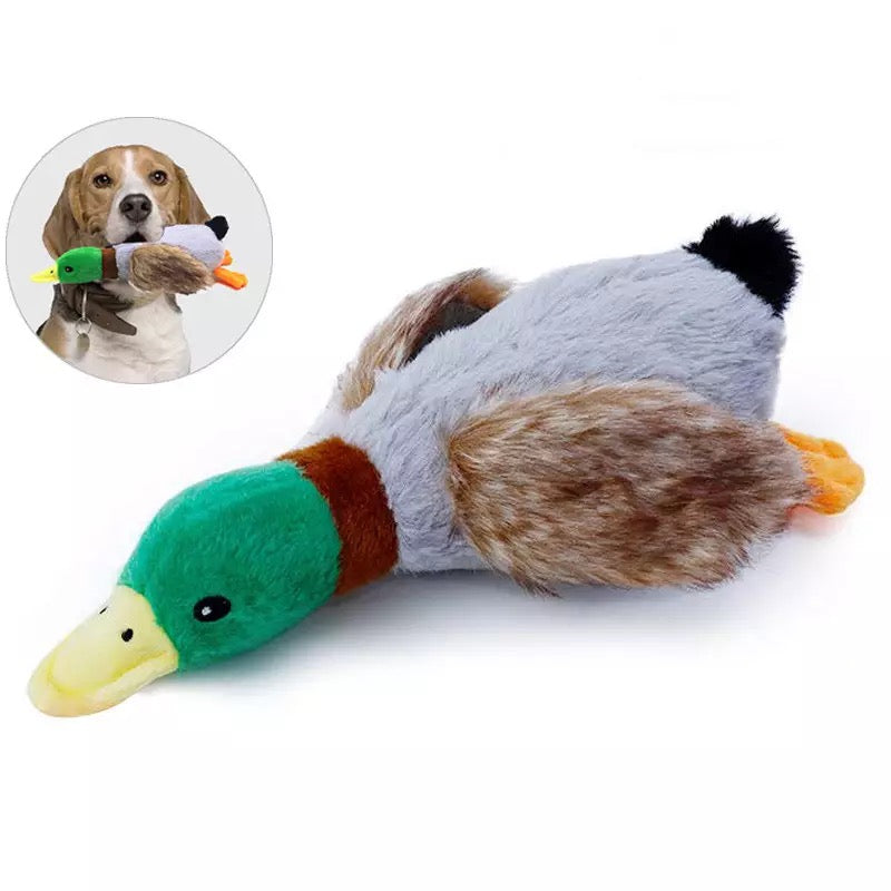 Mallard Plush Pet Squeak Toy