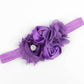 Toddler Formal Flower Purple Party Dress & Hairband