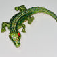 Rhinestone Crocodile Brooch