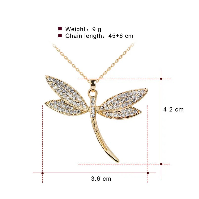 Dragonfly Cubic Zirconia Pendant