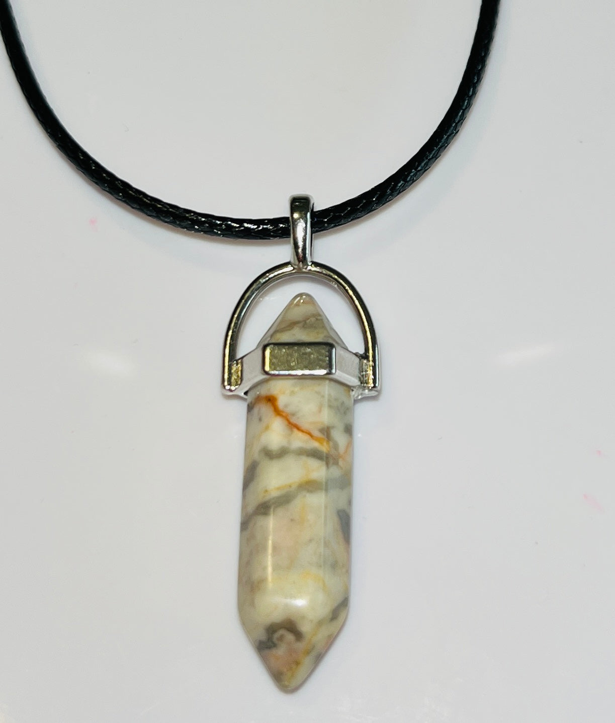 Natural Stone Hexagonal Pendulum Pendant