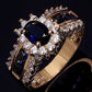 Cubic Zirconia Crystal Inlay Ring