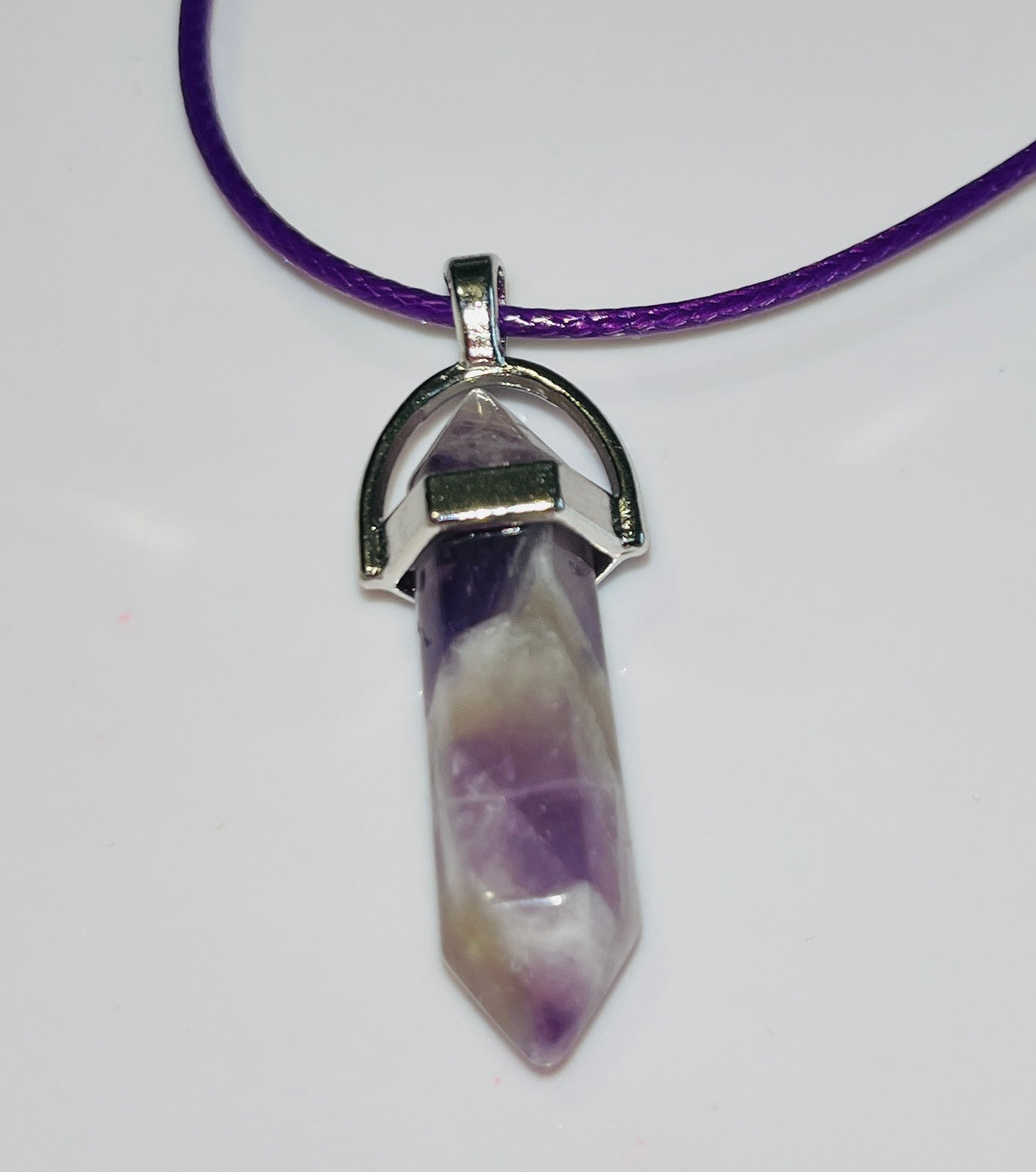 Natural Stone Hexagonal Pendulum Pendant