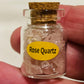 Natural Healing Crystals in Apothecary Bottle