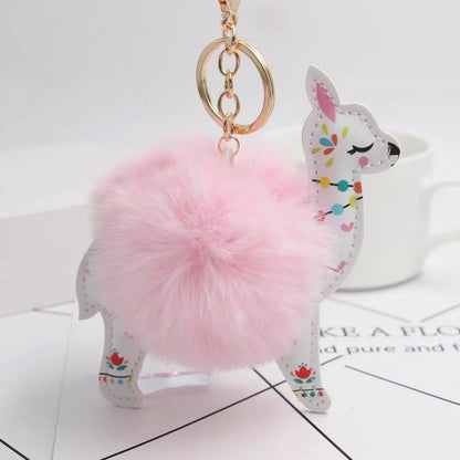 Cute Alpaca Key Ring