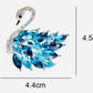 Crystal Swan Brooch